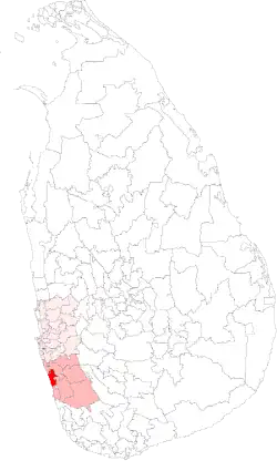 Location of Kalutara