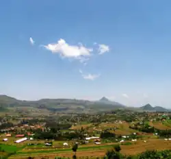 Kapsukwar Mountian view of Bukwo District Town