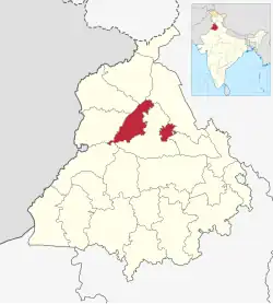 Location in Punjab