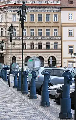 Figural columns (27 executed nobles of Bohemia), Liechtenstein Palace, Prague (1993–1995)