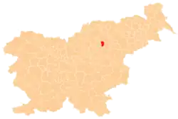 The location of the Municipality of Dobrna