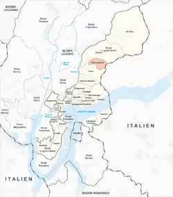 Location of Villa Luganese