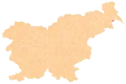 The location of the Municipality of Razkrižje