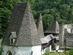 Cemetery chapel, detail