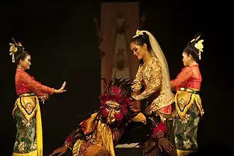 Ketoprak, a traditional theatrical performance from East Java