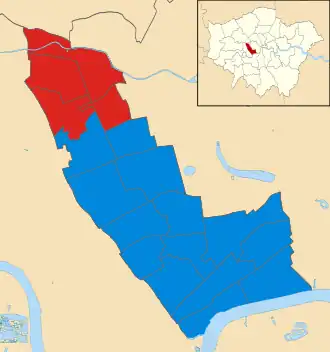 Kensington and Chelsea 2002 results map