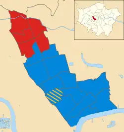Kensington and Chelsea 2018 results map