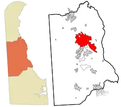 Location in Kent County & the state of Delaware