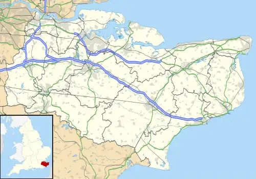 Folkestone is located in Kent