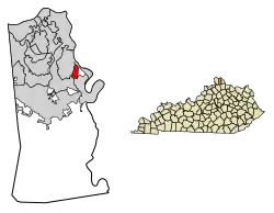 Location in Kenton County, Kentucky