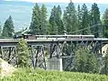 Kettle Valley steam train at Troat Creek Bridge 2011.
