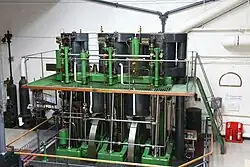 The Hathorn Davey triple expansion engine