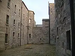 The view from the prison courtyards.