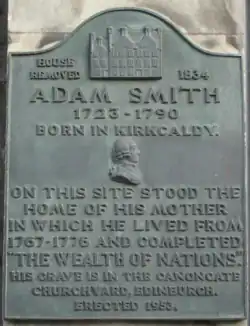 Image 6Adam Smith (baptised 16 June 1723 – died 17 July 1790 [OS: 5 June 1723 – 17 July 1790]) was a Scottish moral philosopher and a pioneer of political economics. One of the key figures of the Scottish Enlightenment, Smith is the author of The Theory of Moral Sentiments and An Inquiry into the Nature and Causes of the Wealth of Nations. The latter, usually abbreviated as The Wealth of Nations, is considered his magnum opus and the first modern work of economics. Smith is widely cited as the father of modern economics.