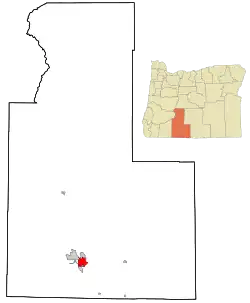 Location of Altamont, Oregon