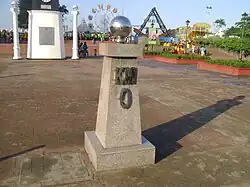 Old kilometre zero in Rizal Park, Ermita, Manila