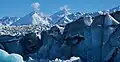 Mount Goode centered beyond Knik Glacier
