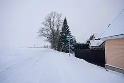 Kodismaa village in November, 2022, snow fall