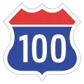 Korea Expressway No.100.svg