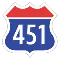 Korea Expressway No.451.svg