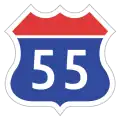 Expressway No.55 shield}}