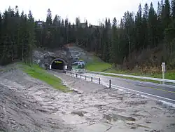 Korgen entrance in Hemnes Municipality