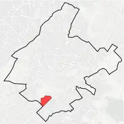 Location within Athens