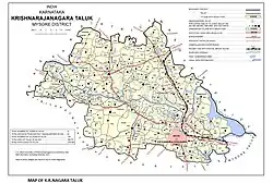 Taluk boundary before creation of Saligrama Taluk
