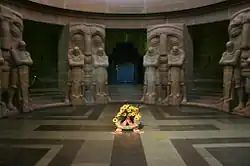 Masks of Fate, crypt of the Völkerschlachtdenkmal.