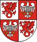 The coat of arms of the Duchy of Warsaw.