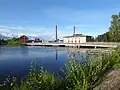 Kymijoki at the Korkeakoski hydroelectric power plant in Kotka