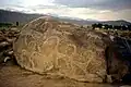 Petroglyphs at Cholpon-Ata in Kyrgyzstan