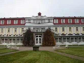 Thermal baths in Lázně Bohdaneč by Josef Gočár (1911–1913)