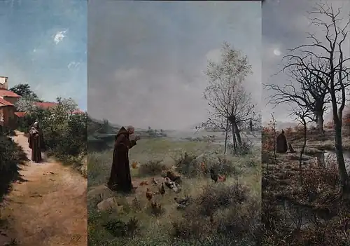 The Triptych of The Legende Of Saint François - 1882