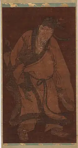 Lü Dongbin Subduing a Demon, unknown artist; formerly attributed to Li Gonglin, Ming dynasty.