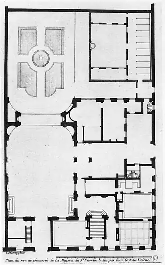 Plan of the ground floor