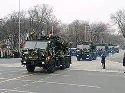 LAROM MLRS on DAC-665 chassis