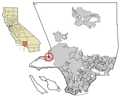 Location of Hidden Hills in Los Angeles County, California