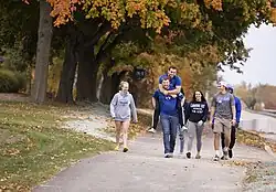 LTU Students Walking Path in Southfield City Centre