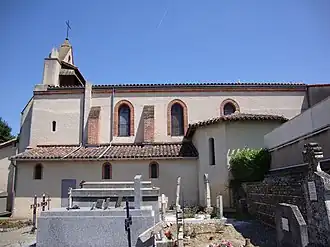 The church in La Salvetat-Saint-Gilles