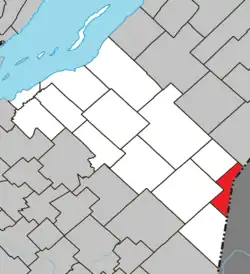 Location within Montmagny RCM