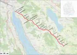 Location map of Forchbahn