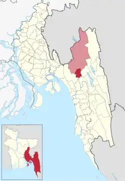 Location of Lakshmichhari upazila