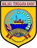 Emblem of Tanimbar Islands Regency used until 2019, this regency was formerly known as Western Southeast Maluku Regency.