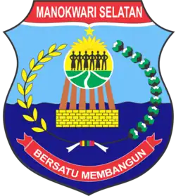 Coat of arms of South Manokwari Regency