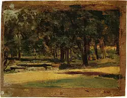 G-135 Landscape sketch of Fairmount Park (1879 or 1880), Pennsylvania Academy of the Fine Arts.