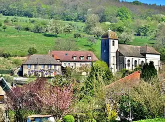 The church in Amagney