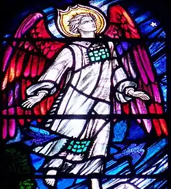 Detail from the Creation window, S.Chad, Far Headingley, Leeds, 1923