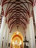Gothic ribbed vault of the Thomaskirche