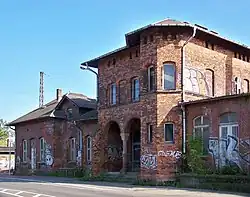 The old station building in 2009.